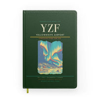 Thumbnail for Yellowknife Airport (YZF) design on dark green notebook