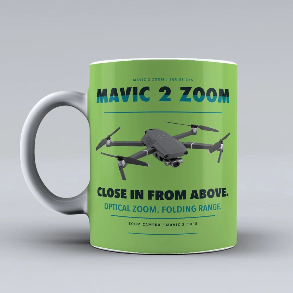 Mavic 2 Zoom Mug design on light green dji