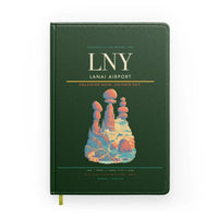 Thumbnail for Lanai Airport (LNY) design on dark green notebook