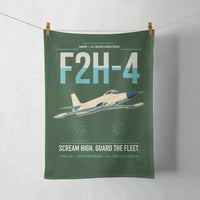Thumbnail for F2H-4 Banshee design on dark green towel