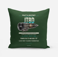 Thumbnail for JT8D design on dark green pillow