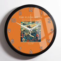 Thumbnail for VINTAGE G4001 - The Flying Field - Designed Wall Clocks design on orange framed