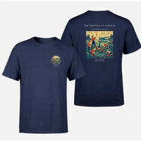 Thumbnail for VINTAGE G4366 - The Tidepool Classroom - Double-Side T-Shirt design on navyblue double side t shirt