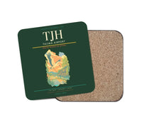 Thumbnail for Tajima Airport (TJH) design on dark green 1 piece coaster