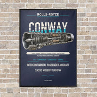 Thumbnail for CONWAY vertical canvas print - framed - navy blue background