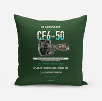 Thumbnail for CF6-50 design on dark green pillow