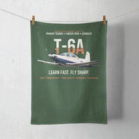 Thumbnail for T-6A Texan II Train The Next Generation design on dark green towel