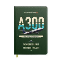 Thumbnail for Airbus A300B2 design on dark green notebook