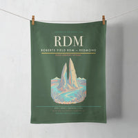 Thumbnail for Roberts Field (RDM) design on dark green towel