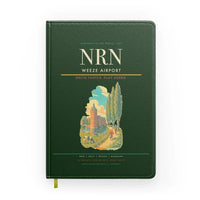 Thumbnail for Weeze Airport (NRN) design on dark green notebook