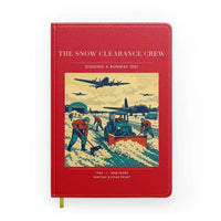 Thumbnail for VINTAGE G4523 - The Snow Clearance Crew - Designed Notebooks design on red