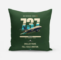 Thumbnail for Boeing 737 MAX 7 design on dark green pillow