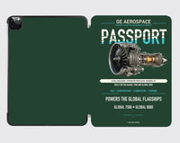 Thumbnail for PASSPORT design on dark green ipad tablet case