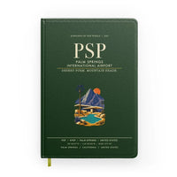 Thumbnail for Palm Springs International Airport (PSP) design on dark green notebook