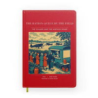 Thumbnail for VINTAGE G4522 - The Ration Queue By The Field - Designed Notebooks design on red