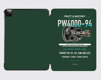 Thumbnail for PW4000-94 design on dark green ipad tablet case