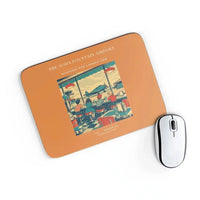 Thumbnail for VINTAGE G4247 - The Soda Fountain Airport - Designed Mouse Pads design on orange rectangle