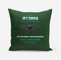 Thumbnail for Inspired Flight IF1200A design on dark green pillow