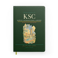 Thumbnail for Košice International Airport (KSC) design on dark green notebook