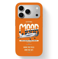 Thumbnail for Cessna A188B AgTruck design on orange magsafe iphone case, for iPhone 17 Pro