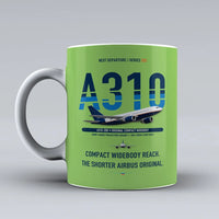 Thumbnail for A310-200 Mug design on light green airbus