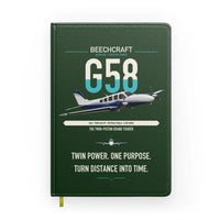 Thumbnail for Beechcraft Baron G58 design on dark green notebook