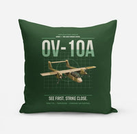 Thumbnail for OV-10A Bronco design on dark green pillow