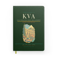 Thumbnail for Kavala International Airport Megas Alexandros (KVA) design on dark green notebook