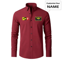 Thumbnail for Flat Colourful 787 Designed Long Sleeve Shirts - view 13