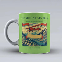 Thumbnail for VINTAGE G4038 - The Mountain Mail - Ceramic Mug design on lightgreen