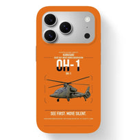 Thumbnail for Kawasaki OH-1 design on orange magsafe iphone case, for iPhone 17 Pro