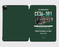 Thumbnail for CF34-3B1 design on dark green ipad tablet case