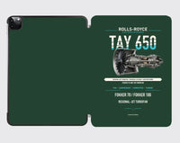 Thumbnail for TAY 650 design on dark green ipad tablet case