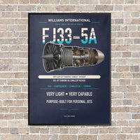 Thumbnail for FJ33-5A vertical canvas print - framed - navy blue background