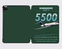 Thumbnail for Bombardier Global 5500 design on dark green ipad tablet case