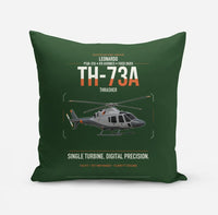 Thumbnail for Leonardo TH-73A Thrasher design on dark green pillow
