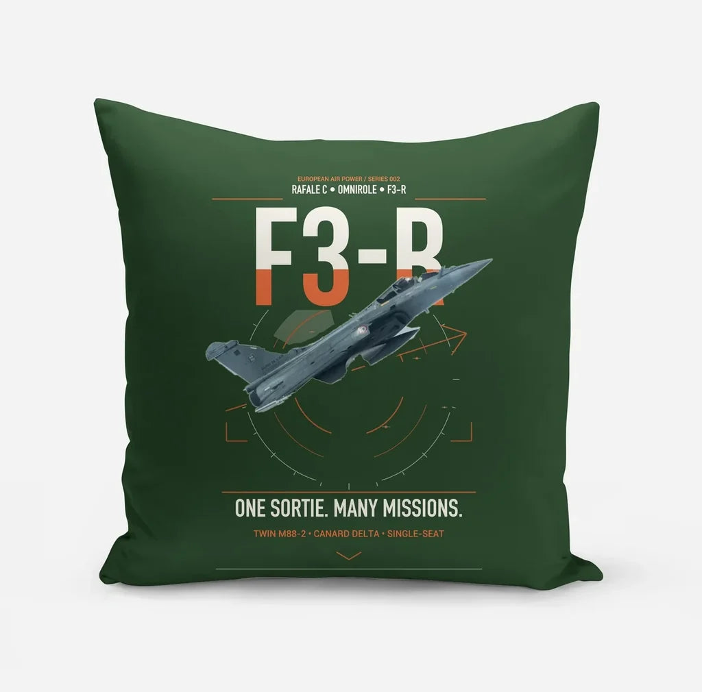 Dassault Rafale C — F3-R standard design on dark green pillow