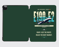 Thumbnail for Embraer E190-E2 design on dark green ipad tablet case