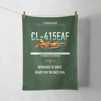 Thumbnail for Canadair CL-415EAF design on dark green towel
