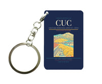 Thumbnail for Camilo Daza International Airport (CUC) design on navy blue key chain