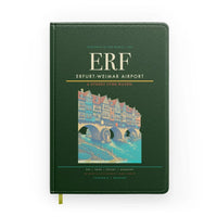 Thumbnail for Erfurt-Weimar Airport (ERF) design on dark green notebook