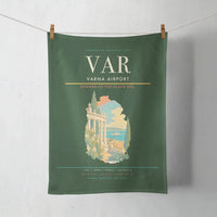 Thumbnail for Varna Airport (VAR) design on dark green towel