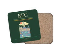 Thumbnail for Recife Guararapes (REC) design on dark green 1 piece coaster