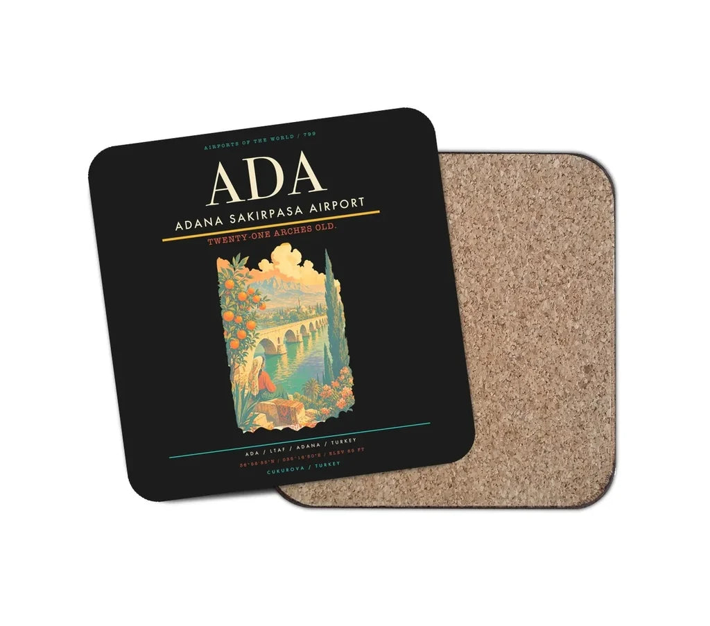 Adana Sakirpasa Airport ADA Coaster 1-Piece - Black