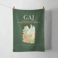 Thumbnail for Yamagata Airport (GAJ) design on dark green towel