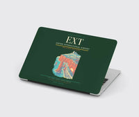 Thumbnail for Exeter International Airport (EXT) design on dark green MacBook case