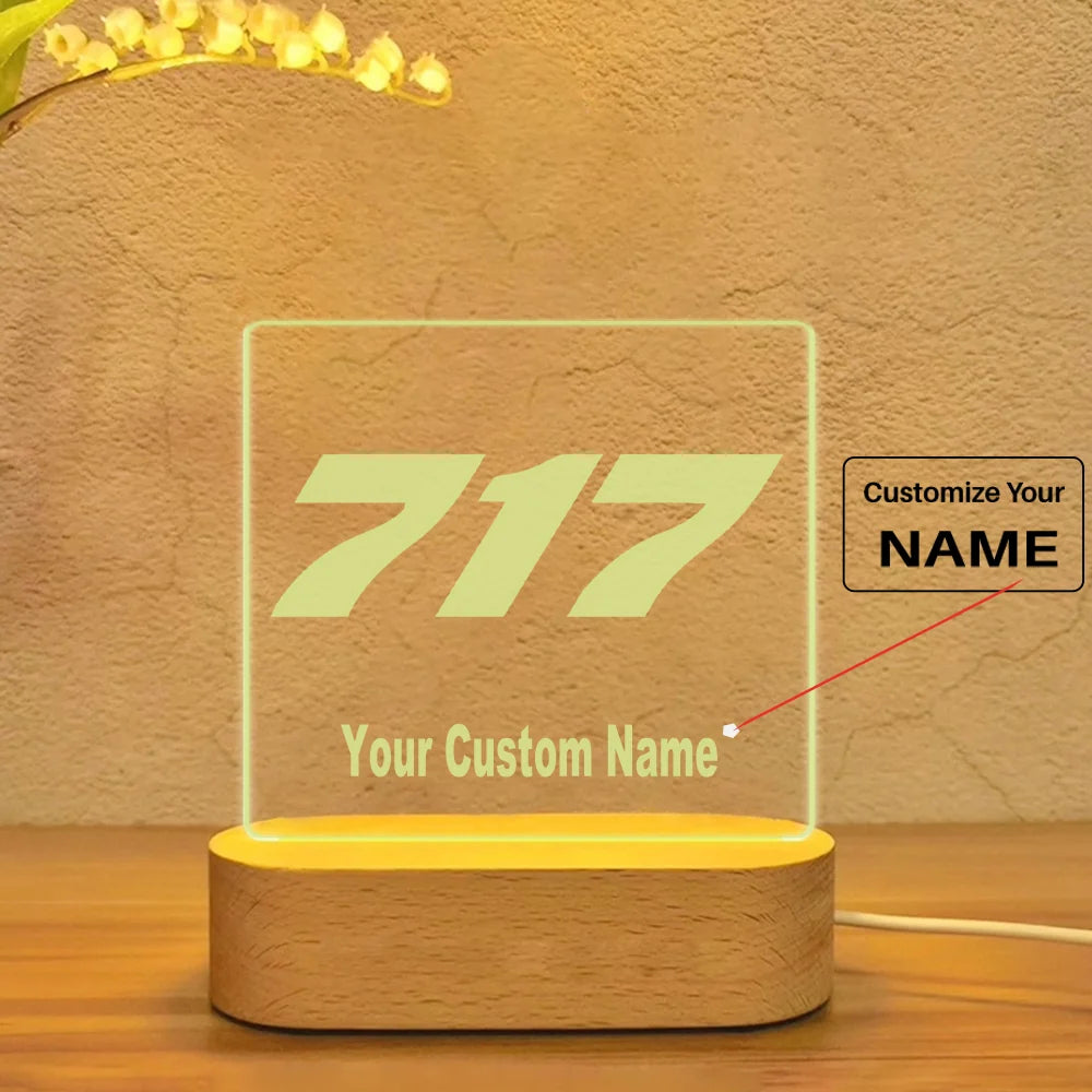 717 Flat Text Designed Night Lamp - view 13