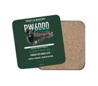 Thumbnail for PW6000 design on dark green 1 piece coaster
