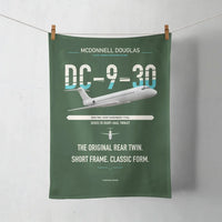 Thumbnail for McDonnell Douglas DC-9-30 design on dark green towel