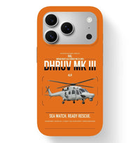 Thumbnail for HAL ALH Dhruv Mk III design on orange magsafe iphone case, for iPhone 17 Pro